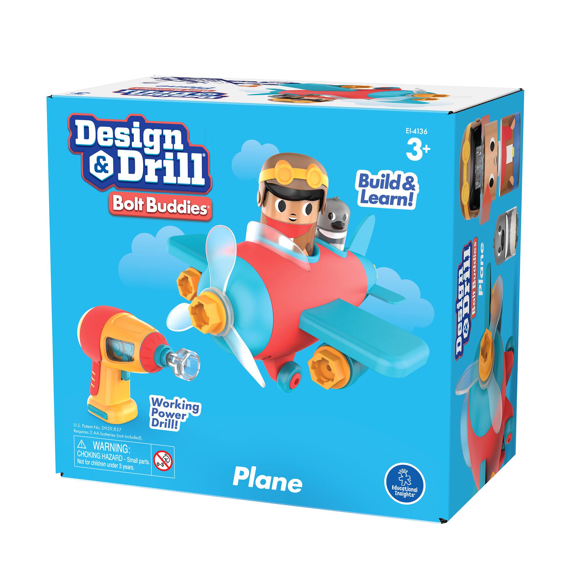 Educational Insights Design & Drill Bolt Buddies Plane